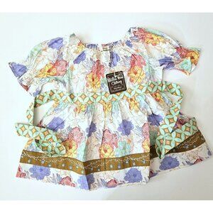 Matilda Jane 8 NEW NWT Hello Lovely Lovely Bouquet Peasant Top